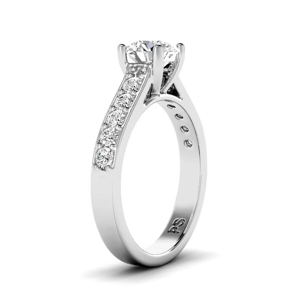 0.80-1.95 CT Round Cut Diamonds - Solitaire Ring