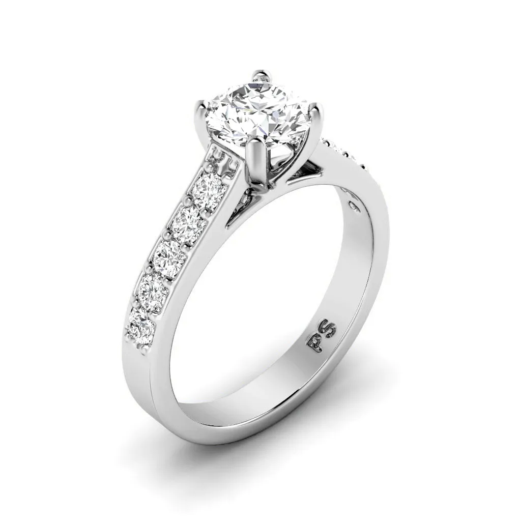 0.80-1.95 CT Round Cut Diamonds - Solitaire Ring