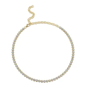 14K GOLD DIAMOND ANNALEIGH TENNIS NECKLACE