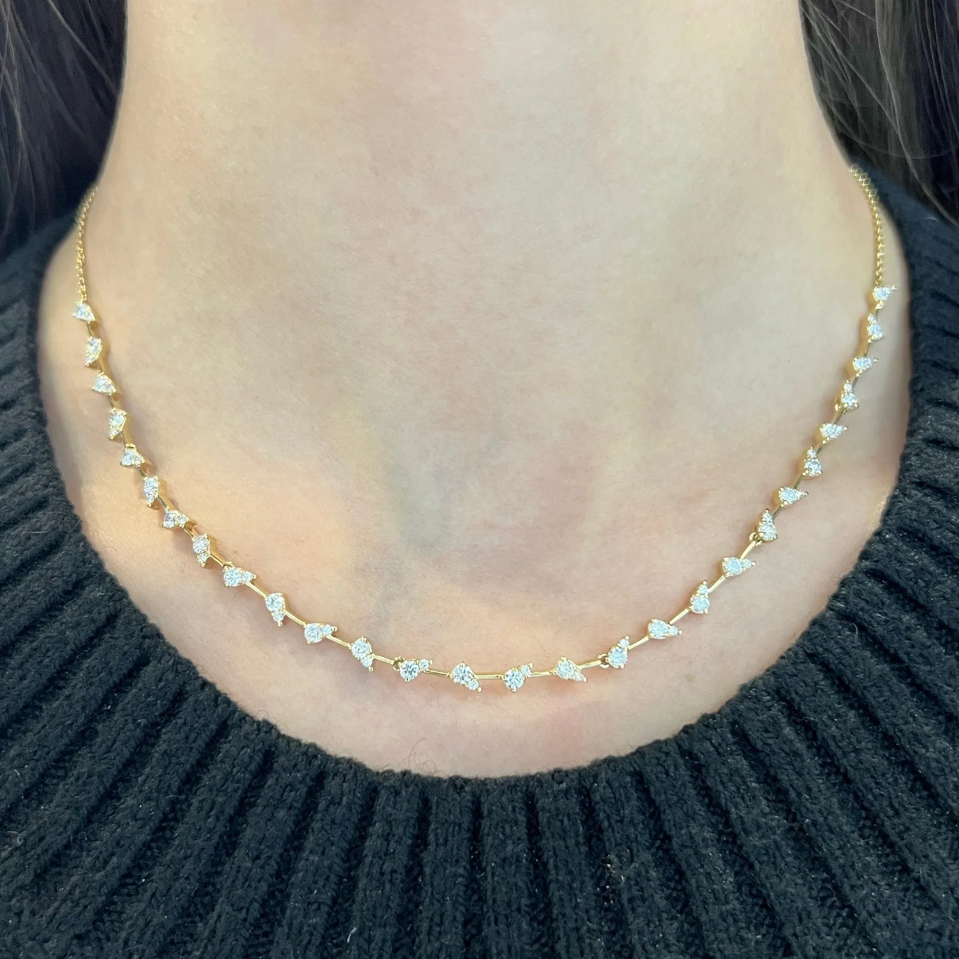 14K GOLD DIAMOND BROOKE NECKLACE