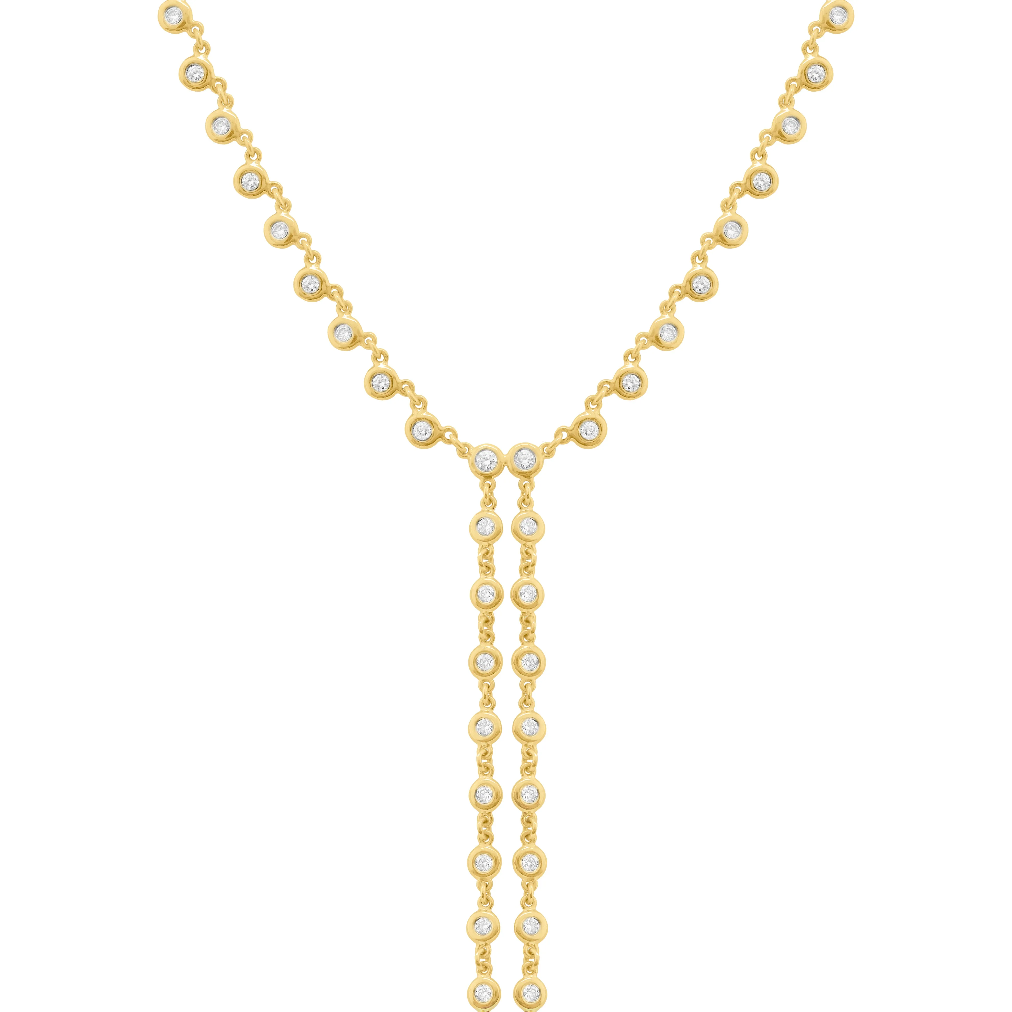 14K GOLD DIAMOND ELSIE LARIAT