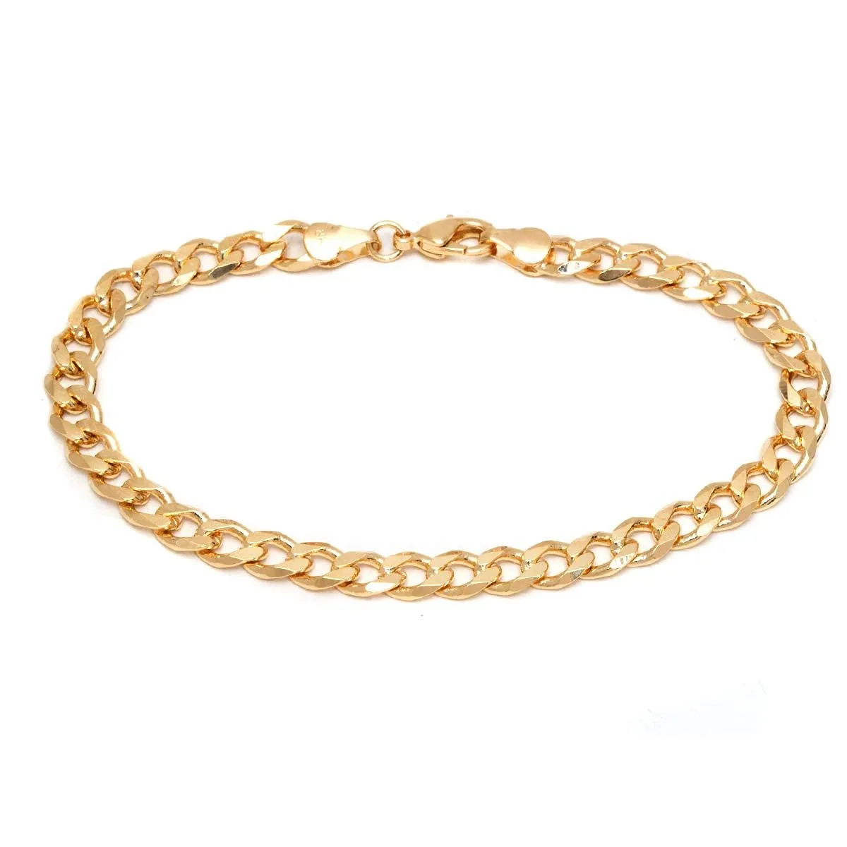 18K Gold Plated Curb Link Anklet