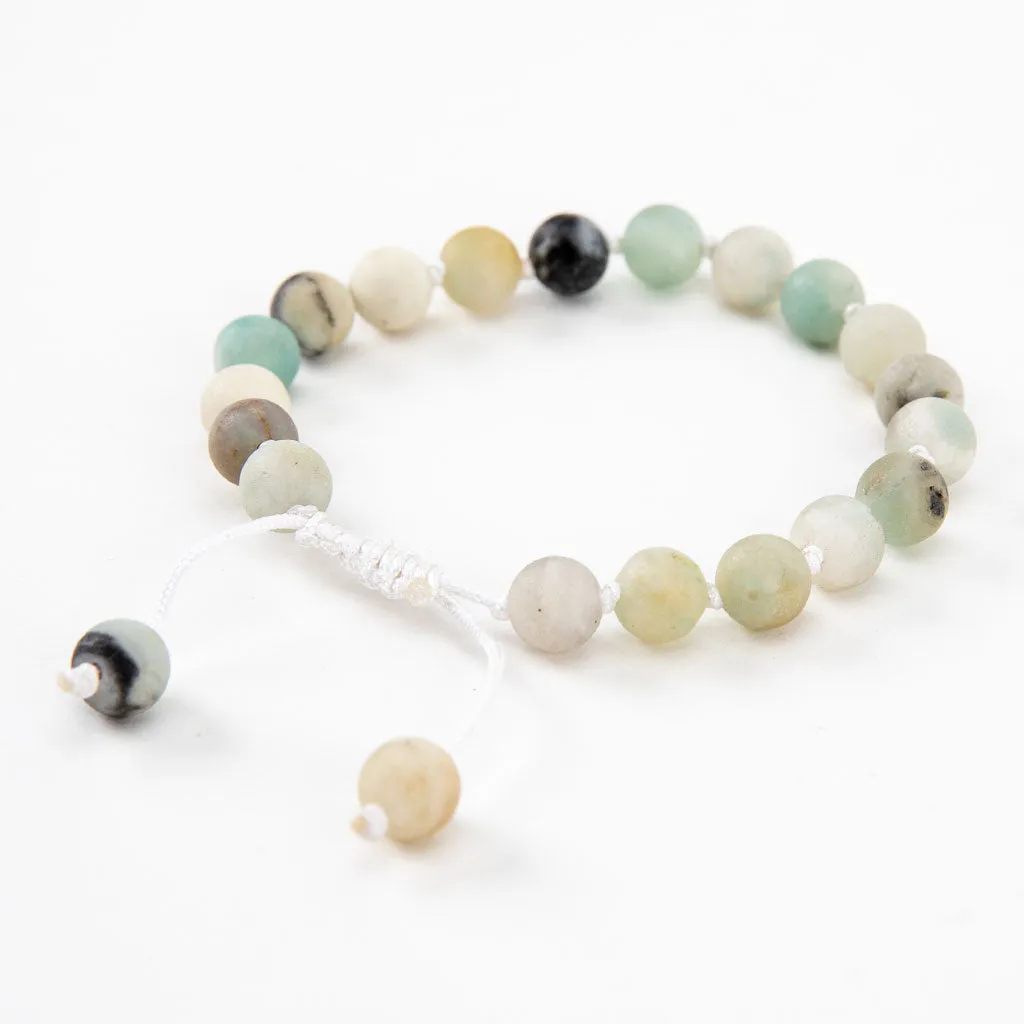 Adjustable Matte Amazonite Bracelet