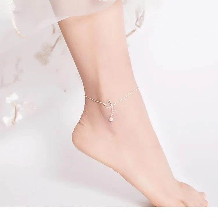 Anklets Charm Jewelry - Ball and Cat - SCT003