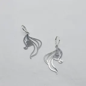 Artistic Profile Huggie Earrings