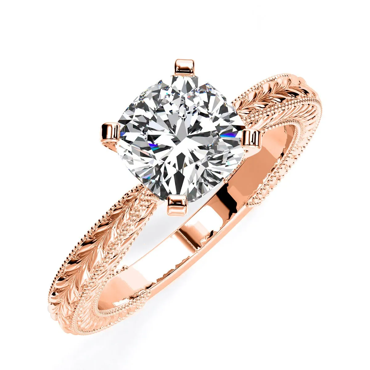 Azalea - Cushion Moissanite Engagement Ring