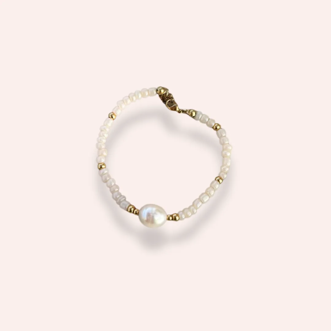 Beaded Pearl bracelet