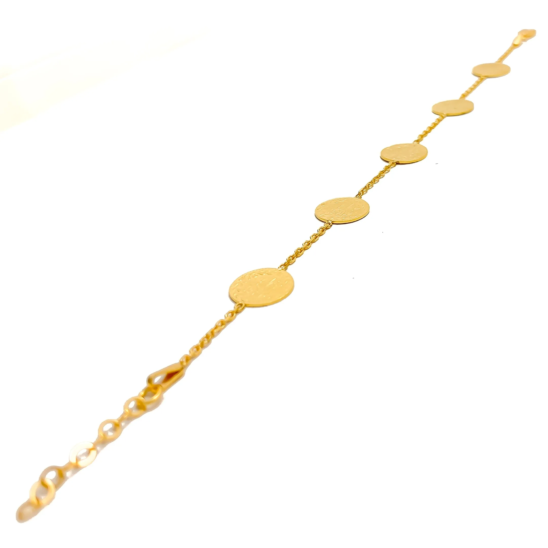 Beautiful Coin 22K Gold Bracelet