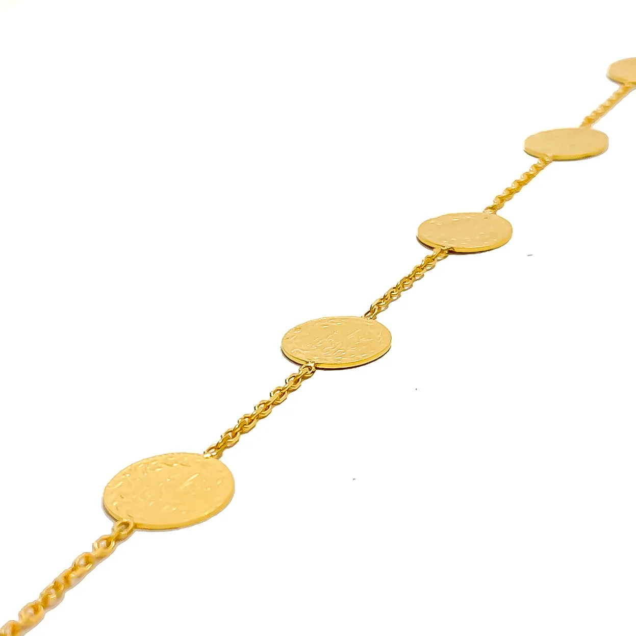 Beautiful Coin 22K Gold Bracelet