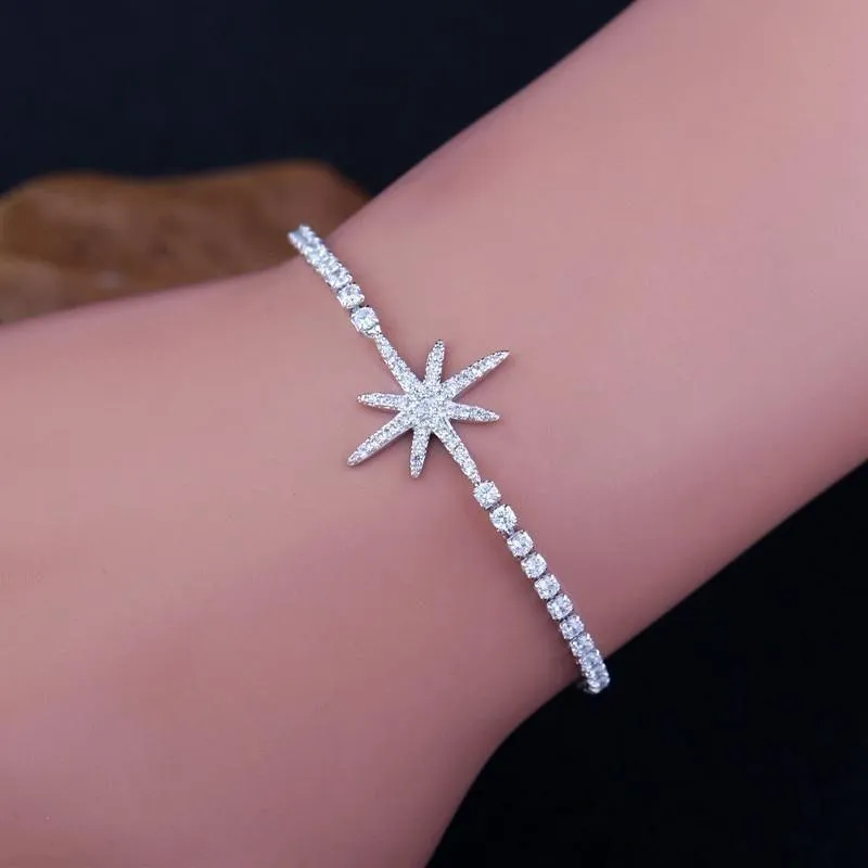 Bracelet Charm Jewelry Trendy Crystal Star Simple Elegant Adjustable Bracelet 2021