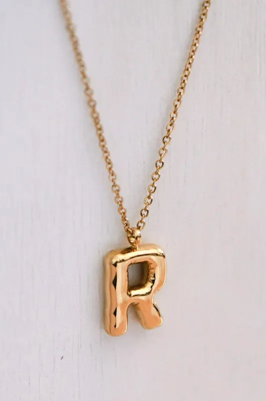 Bubble Initial Necklaces