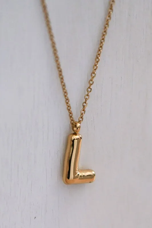 Bubble Initial Necklaces