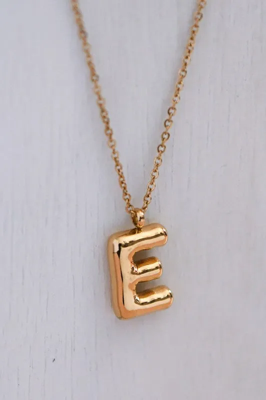 Bubble Initial Necklaces