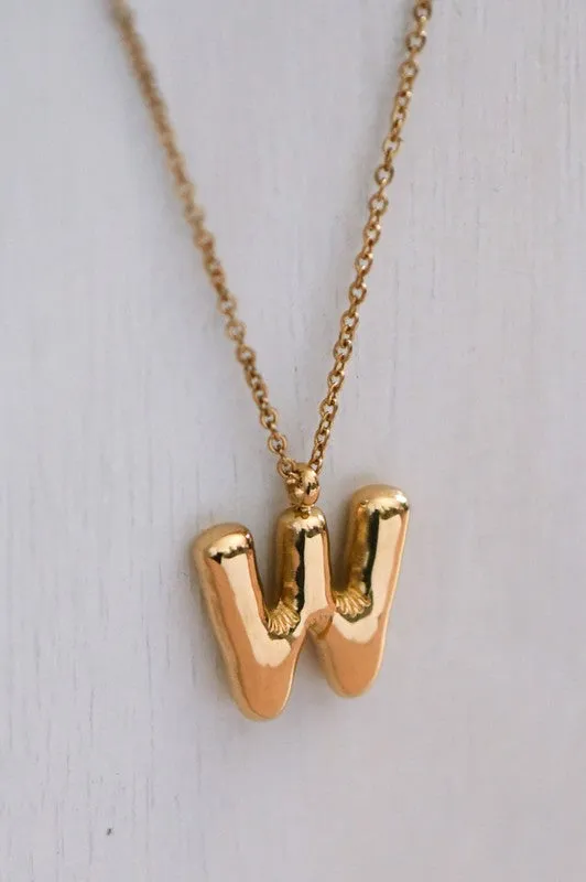 Bubble Initial Necklaces