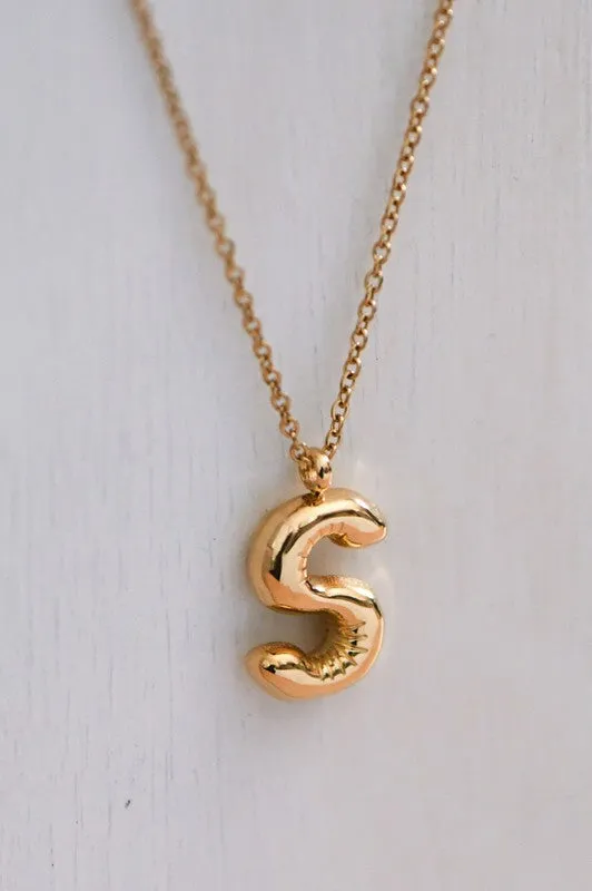 Bubble Initial Necklaces