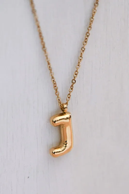 Bubble Initial Necklaces