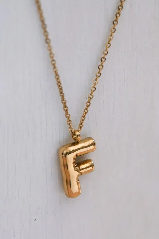 Bubble Initial Necklaces