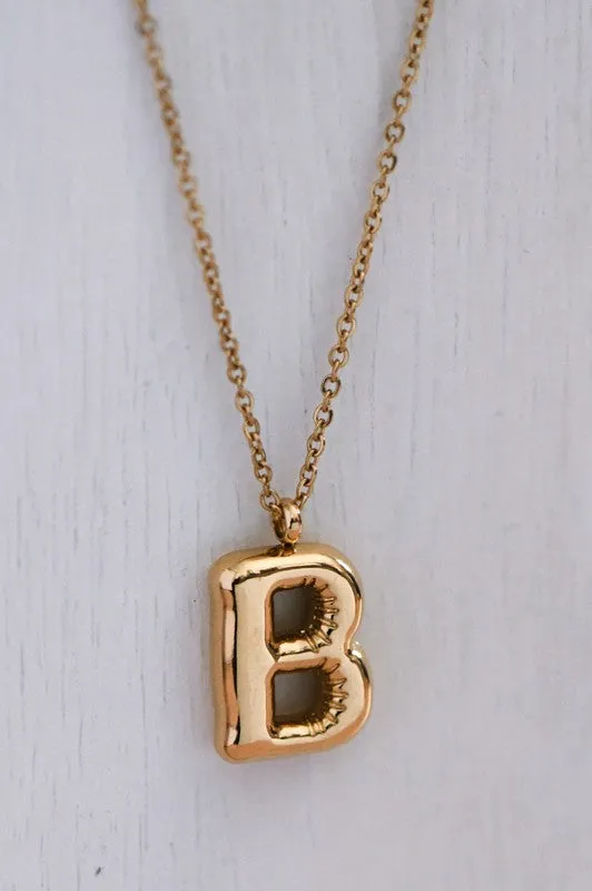 Bubble Initial Necklaces