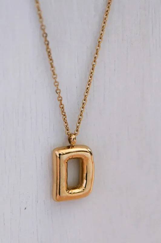 Bubble Initial Necklaces