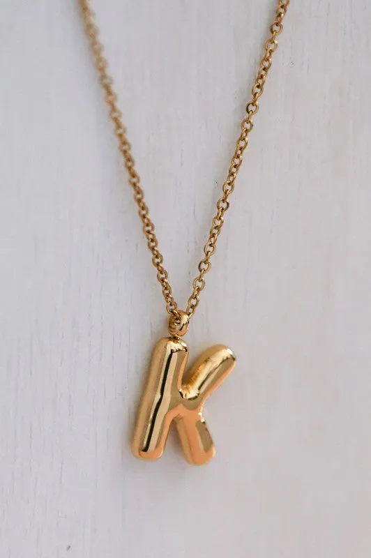 Bubble Initial Necklaces