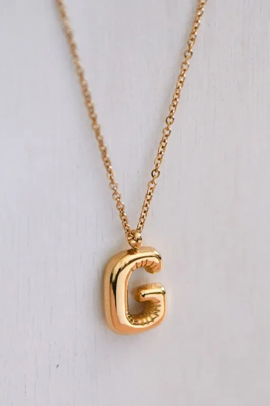 Bubble Initial Necklaces