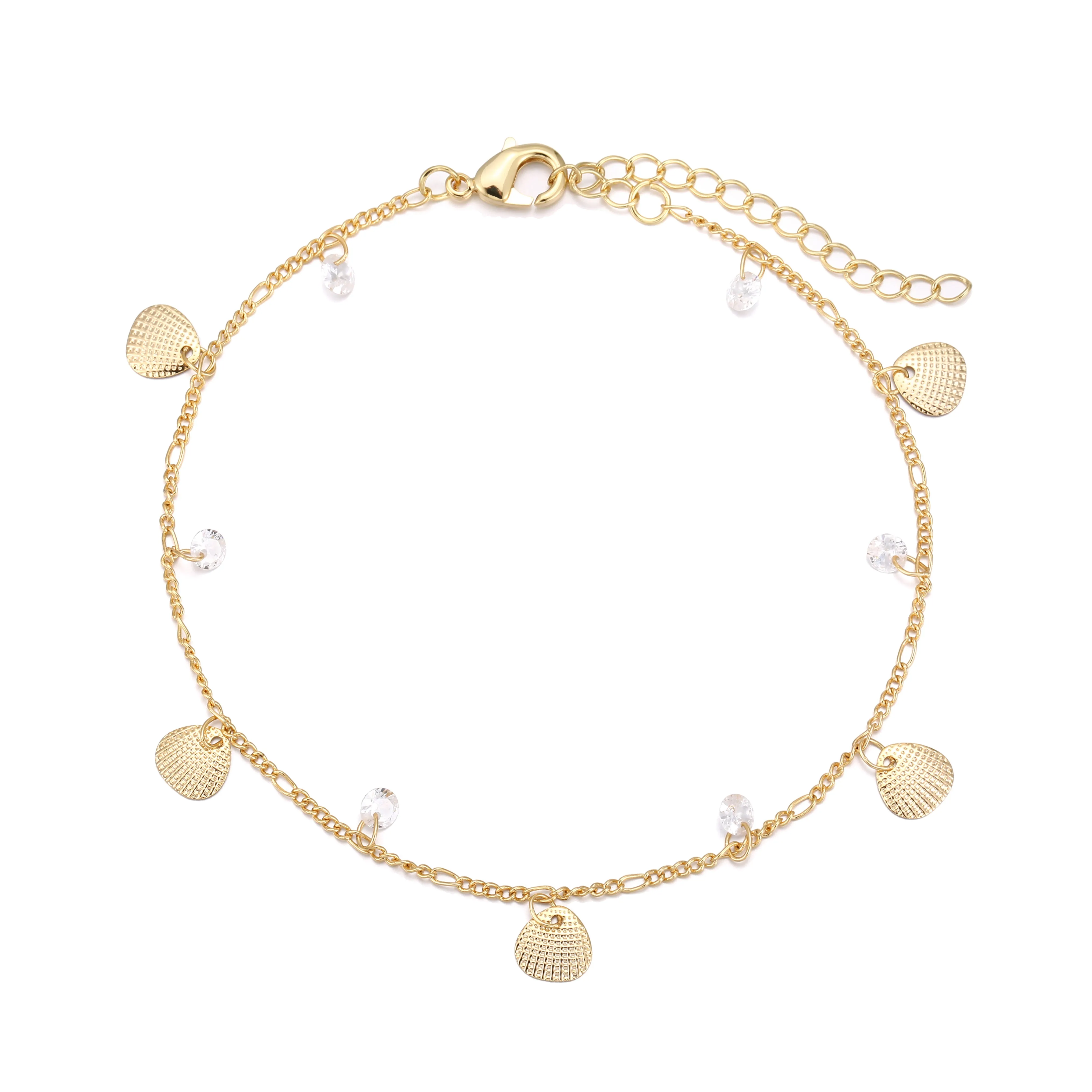 Chain Anklet Gold - Shells