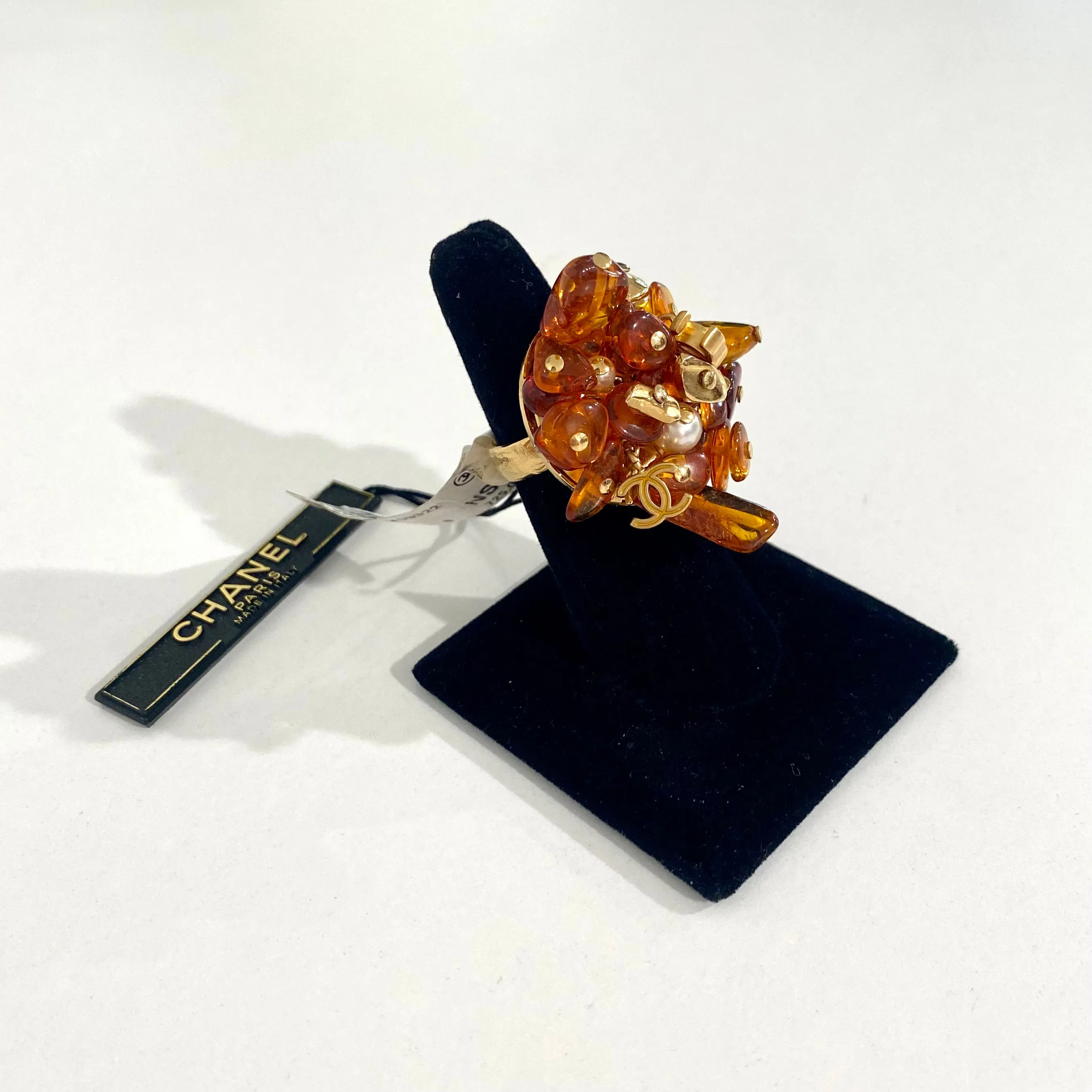 Chanel Amber Cluster Ring