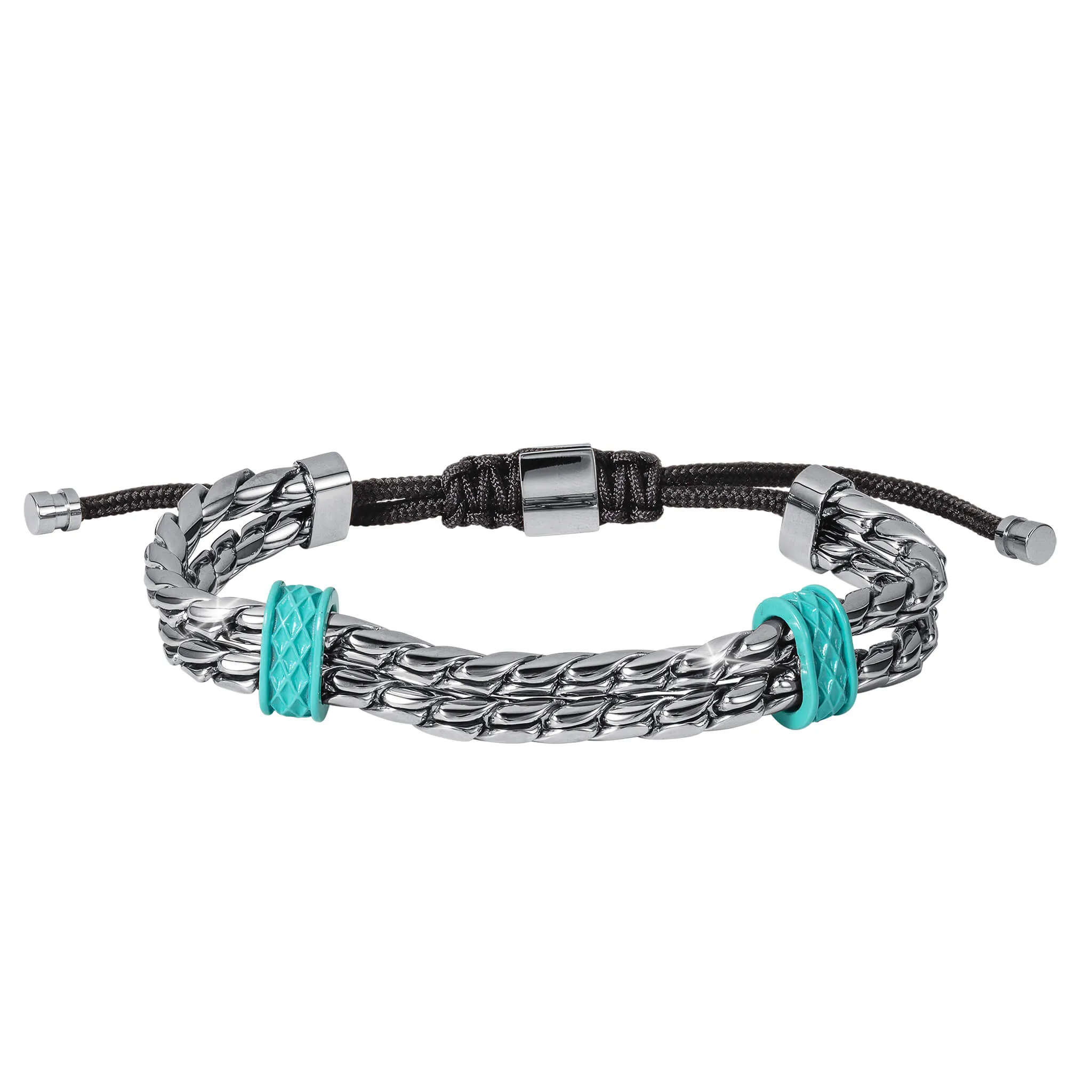 Chromatic Wave Blue Men's Bracelet