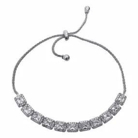 CJE7699 Squared CZ Adjustable Bracelet