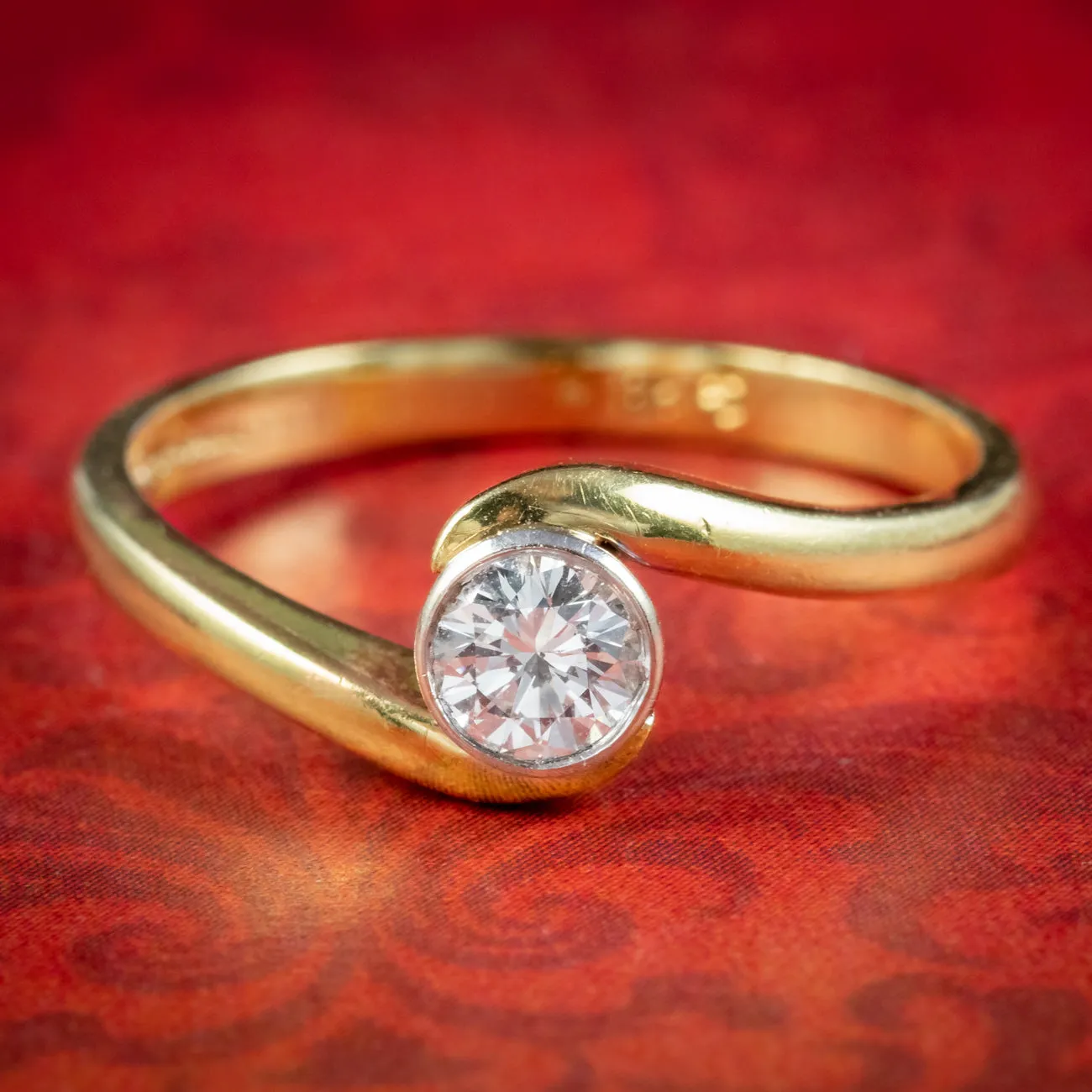 Edwardian Style Diamond Solitaire Ring 0.25ct Diamond