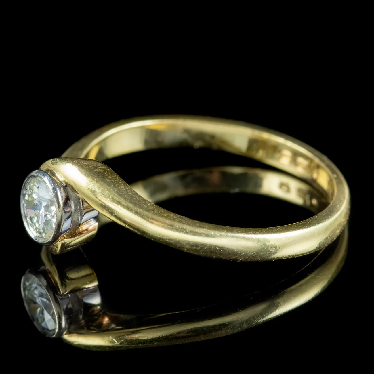 Edwardian Style Diamond Solitaire Ring 0.25ct Diamond