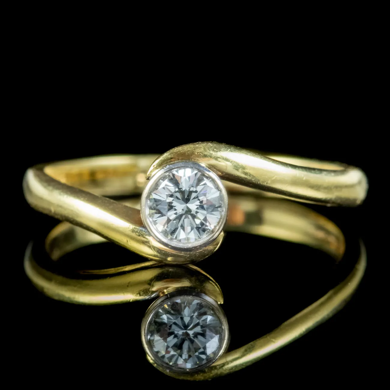 Edwardian Style Diamond Solitaire Ring 0.25ct Diamond