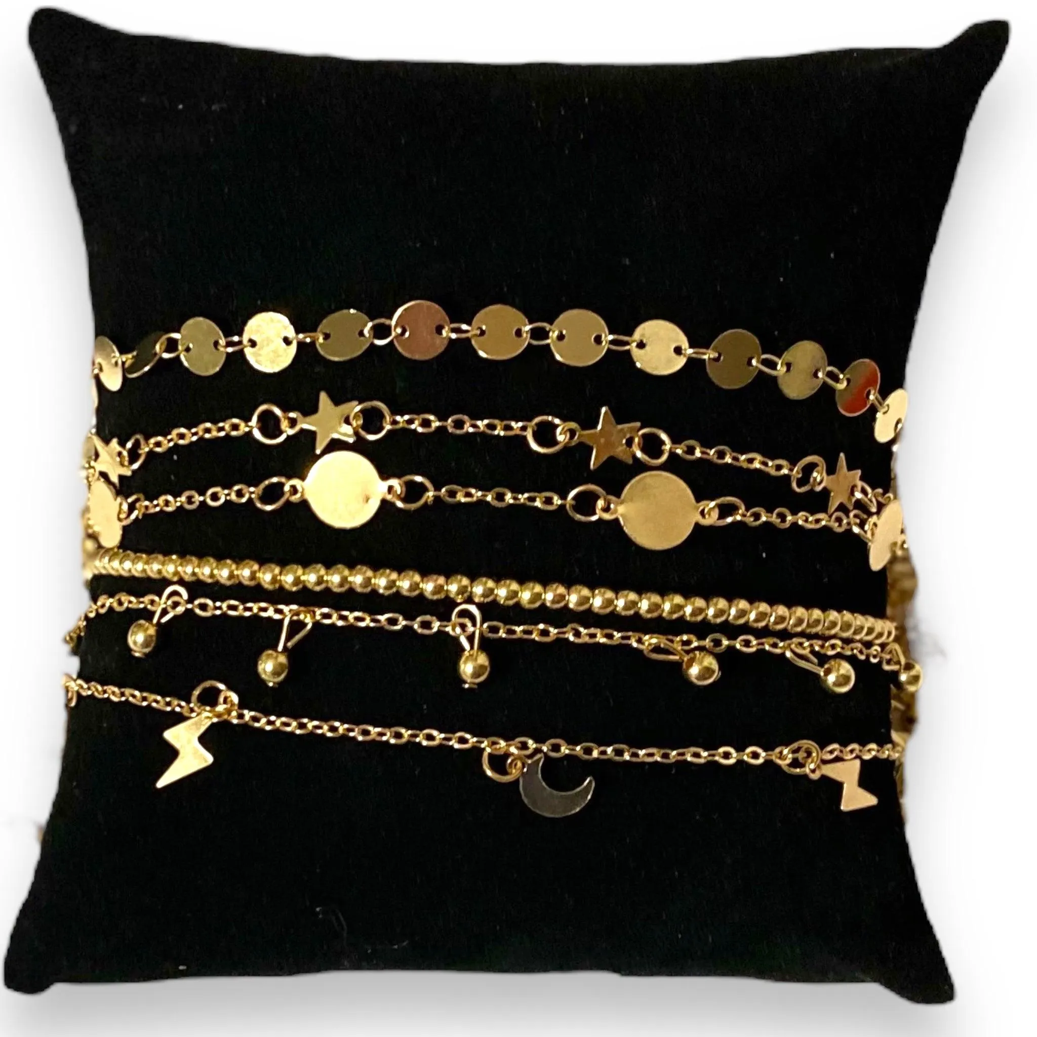 Enchanting Gold-Toned Anklet Sets