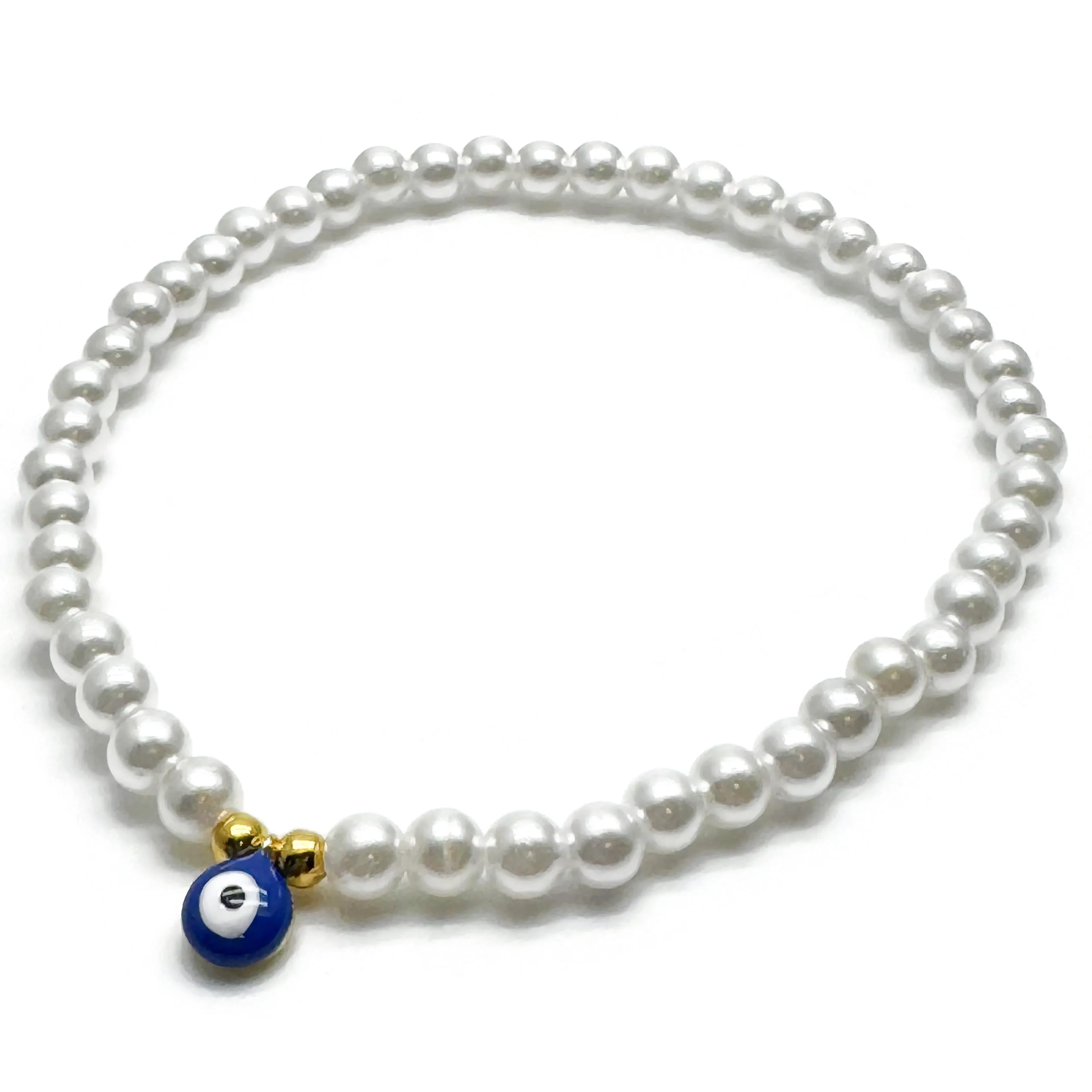 Evil Eye Acrylic Bead Anklet - Colour Choice