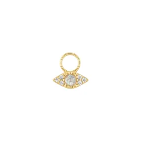 Evil Eye Gold Earring Charm