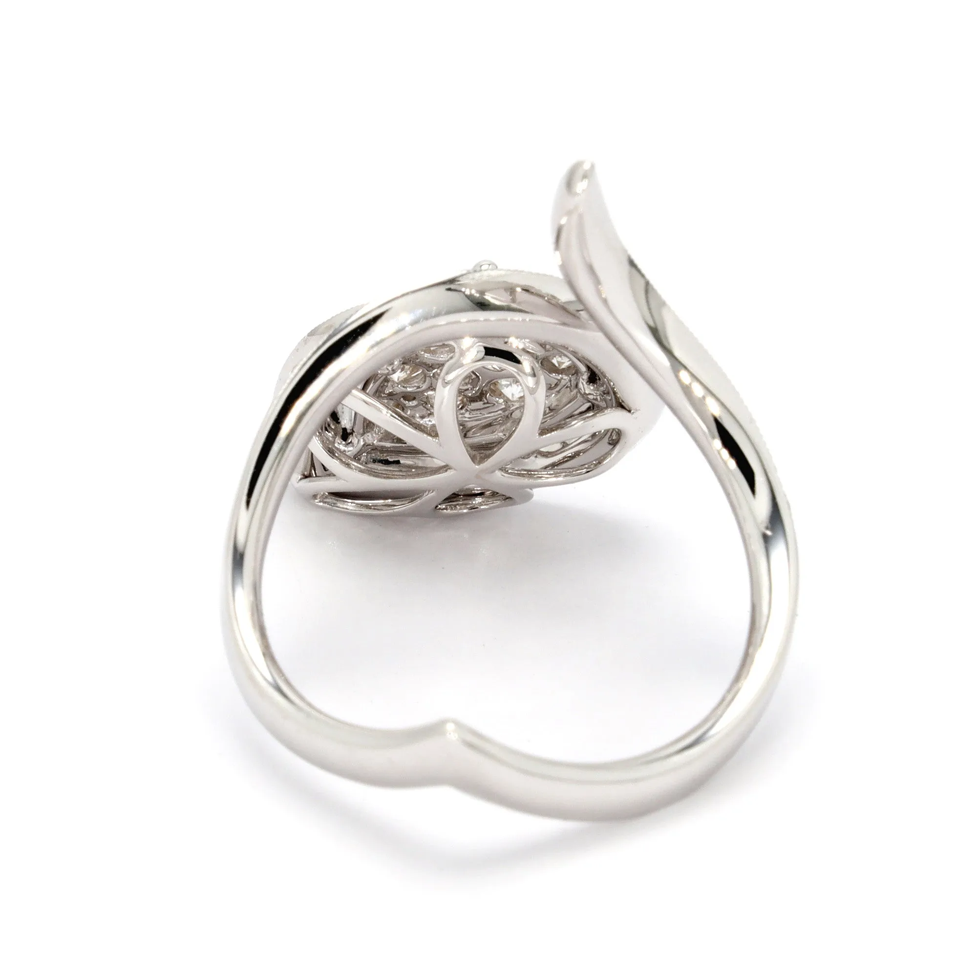 Freeform Diamond Bypass Ring