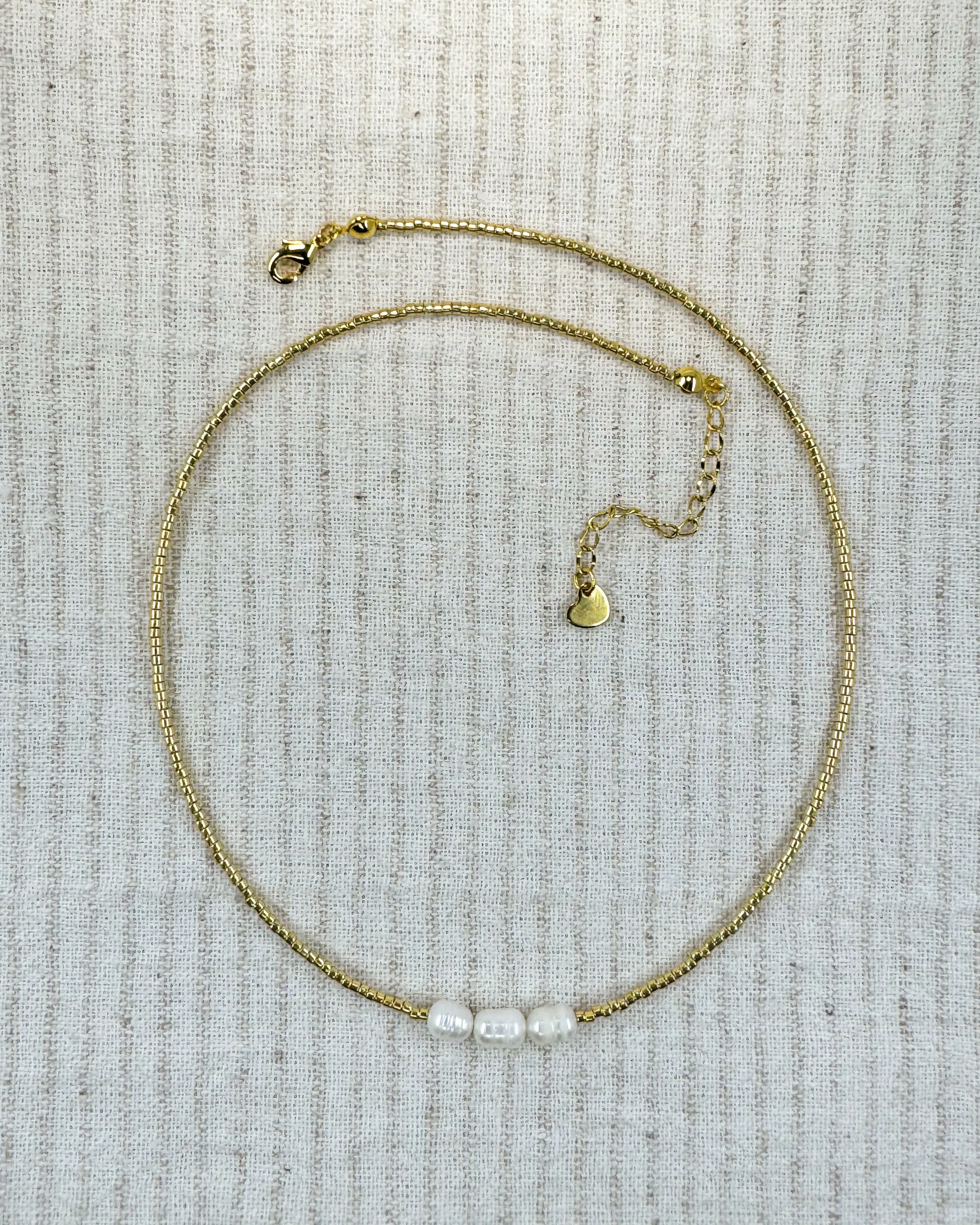 Fresh water pearl necklaces