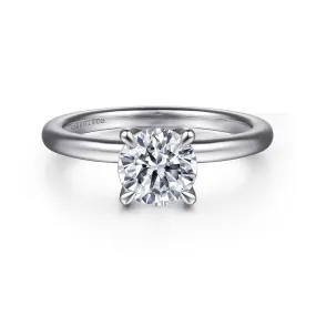 Gabriel & Co. Evelynn - 14K White Gold Round Solitaire Diamond Engagement Setting