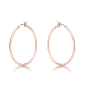 Glem Medium Rose Gold Hoop Earrings | 38mm