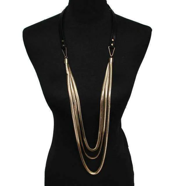 High Quality Women Long Necklaces Statement Jewelry