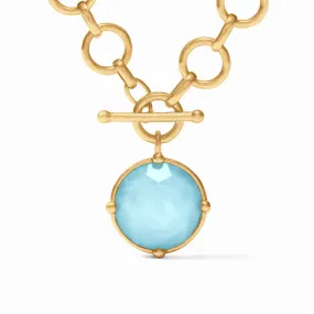 Honeybee Statement Necklace - Capri Blue