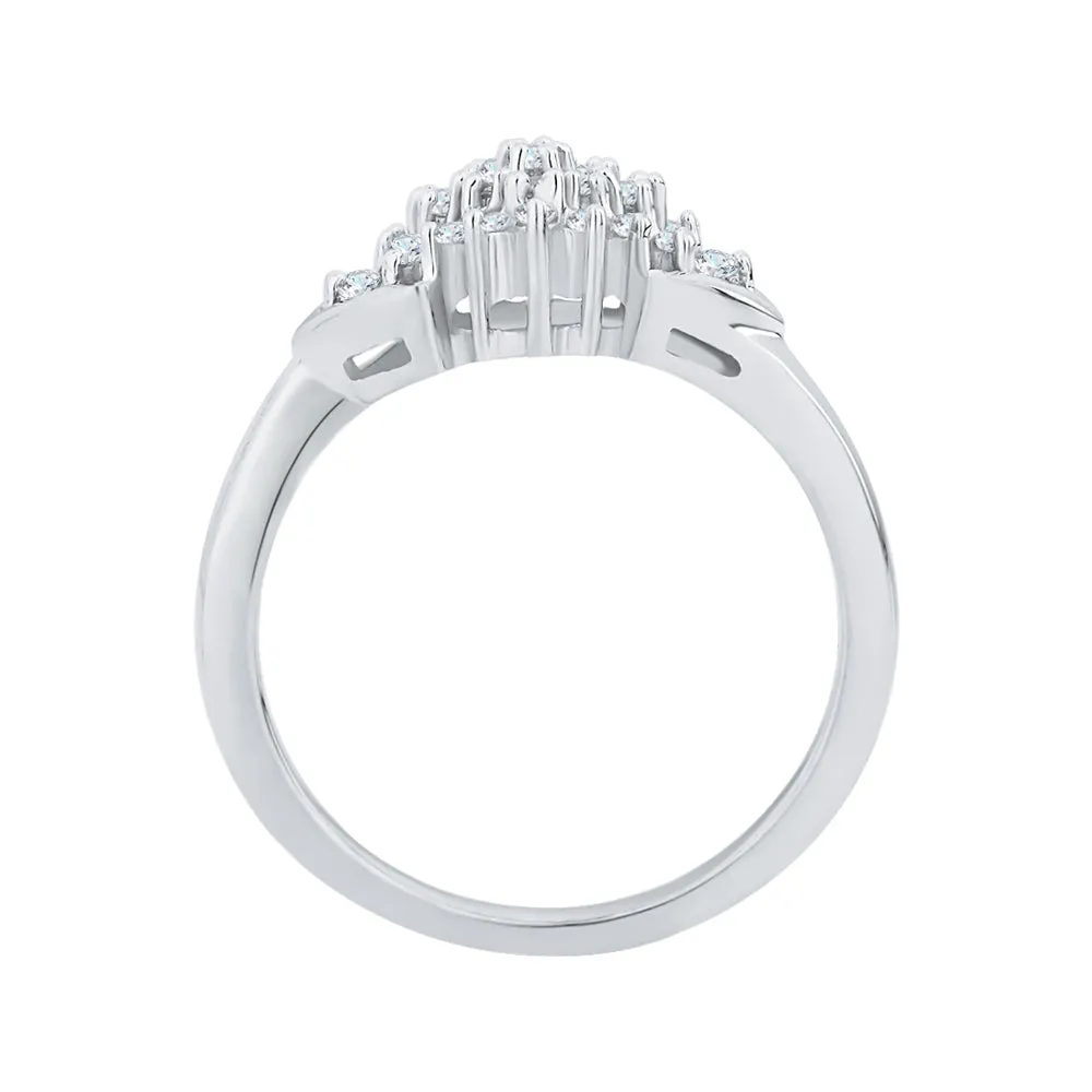 KATARINA 1/4 cttw Prong Set Cluster Diamond Ring