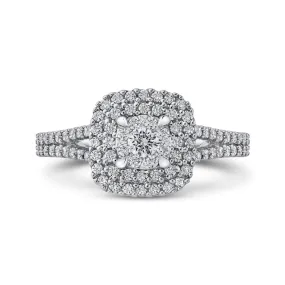 KATARINA 5/8 cttw Diamond Cluster Halo Engagement Ring