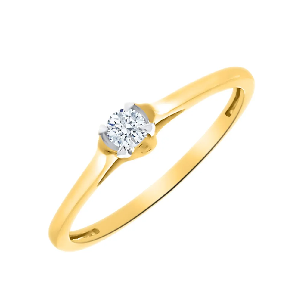 KATARINA Diamond Solitaire Engagement Ring (1/10 cttw)