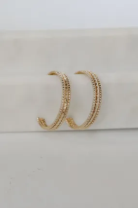 Lindsay Gold Hoop Earrings