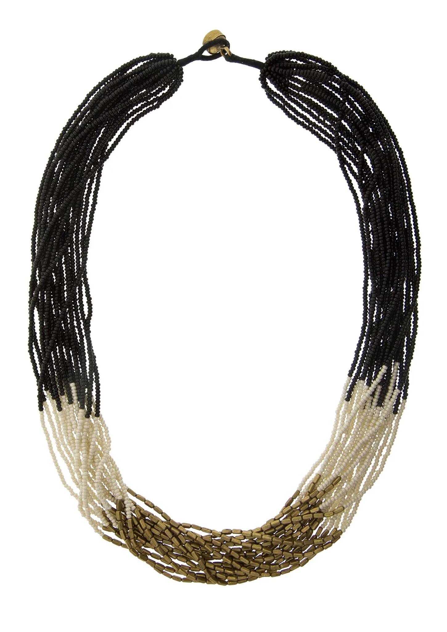 <br>Hema Necklace<br>Black and Cream