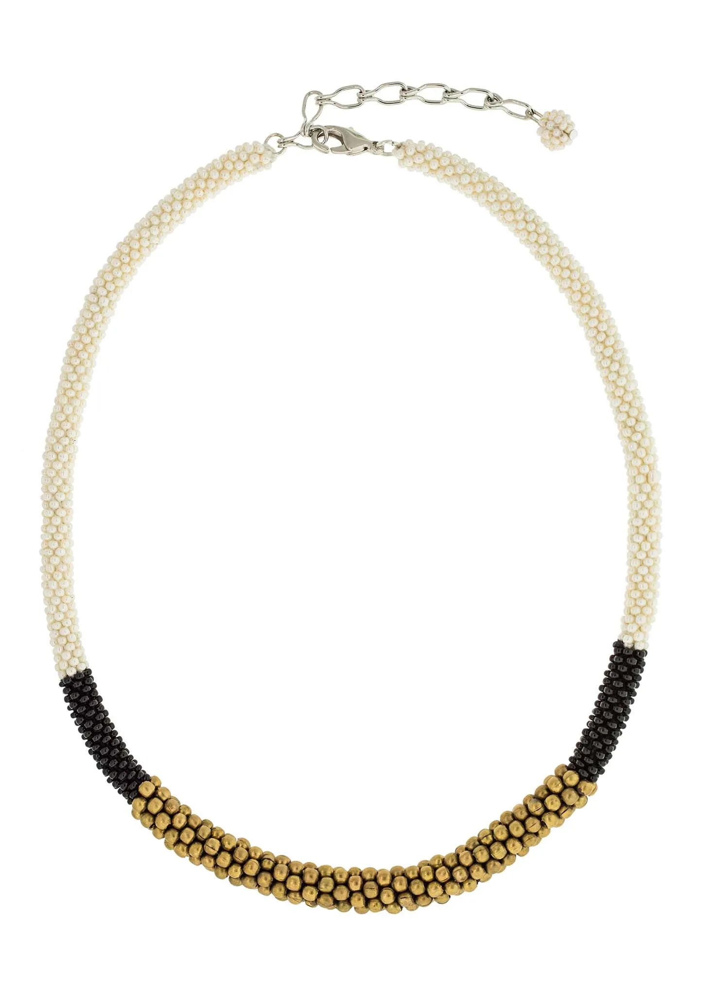 <br>The Golden Division Necklace <br> Cream