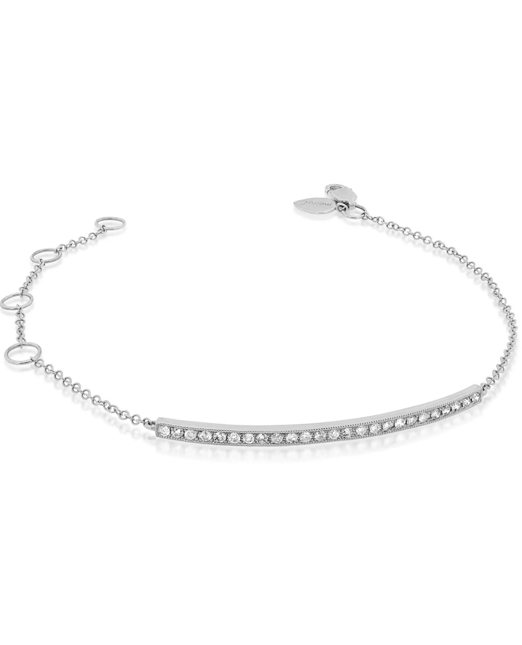 Meira T. 14K White Gold Diamond Bar Bracelet