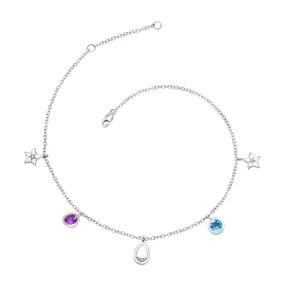 Mini Anklet - 5 Charm