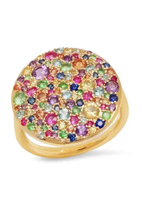 Multi Colored Cluster Ring